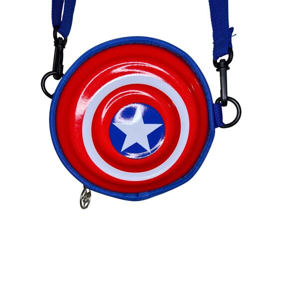 Marvel Captain America Crossbody Bag 5.5 inch Vinyl and Nylon - Picture 2 of 6